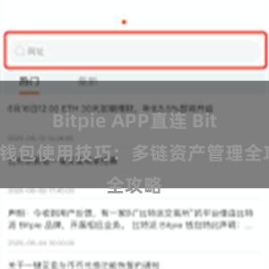 Bitpie APP直连 Bitpie钱包使用技巧：多链资产管理全攻略