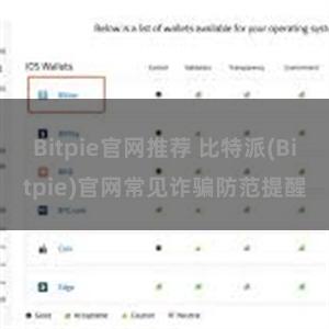 Bitpie官网推荐 比特派(Bitpie)官网常见诈骗防范提醒