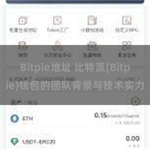 Bitpie地址 比特派(Bitpie)钱包的团队背景与技术实力