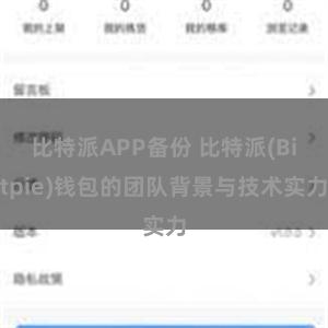 比特派APP备份 比特派(Bitpie)钱包的团队背景与技术实力