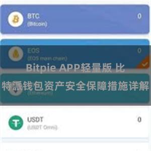 Bitpie APP轻量版 比特派钱包资产安全保障措施详解